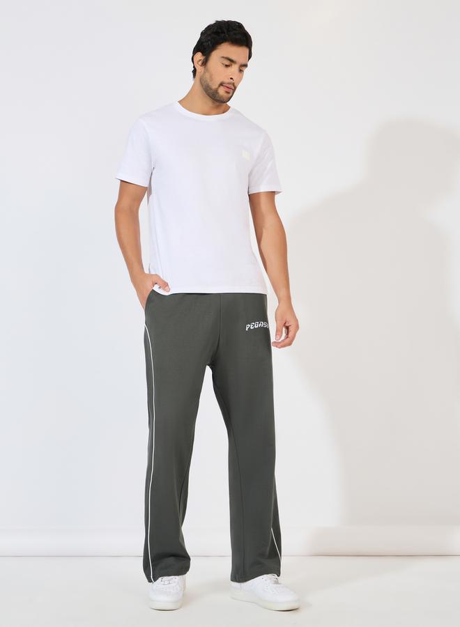 Styli Piping Detail Oversized Open Hem Joggers  - Image 2
