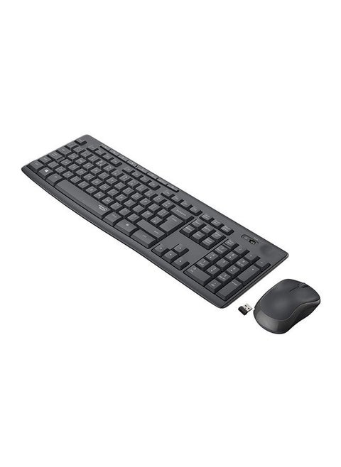 Silent Wireless Keyboard and Mouse Combo, 10m Wifi Range, 2.4GHz Wireless, Nano USB Receiver, Silent Touch Technology,English-Arabic Layout