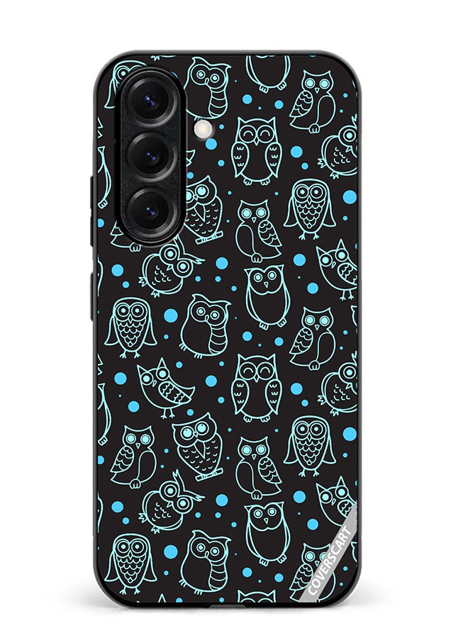 VR CREATIVE Protective Case Cover For Samsung Galaxy A56 Night Owl Stroke Design Multicolour