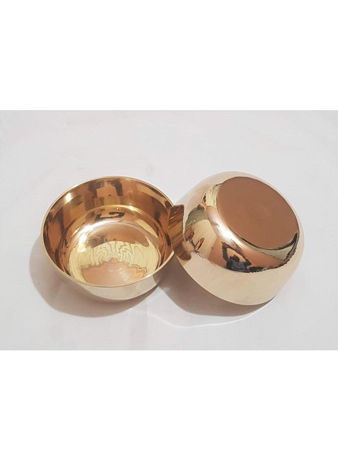 Pure Source India Handmade Bronze Kansa Bowl, 225 ml (4 Inch, 1 Pcs) - Image 1