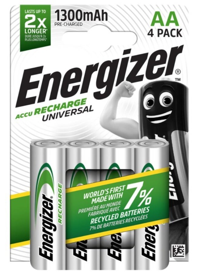 إنرجايزر إعادة شحن بطارية يونيفرسال AA متعددة الأغراض قابلة لإعادة الشحن - Image 1