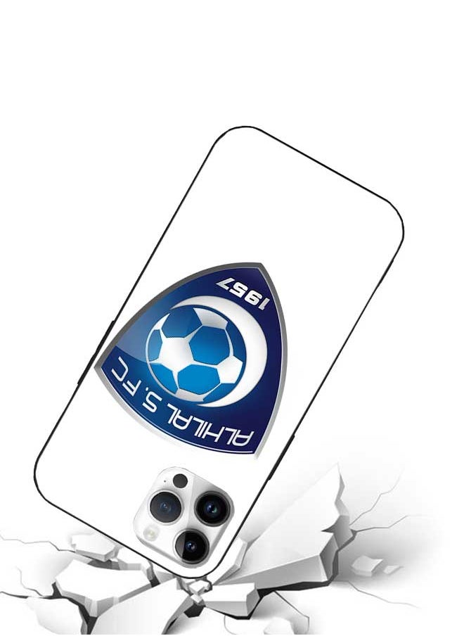 Okteq - TPU Protection and Hybrid Rigid Clear Back Cover Case Al Hilal S. FC for Apple iPhone 14 Pro - Image 1