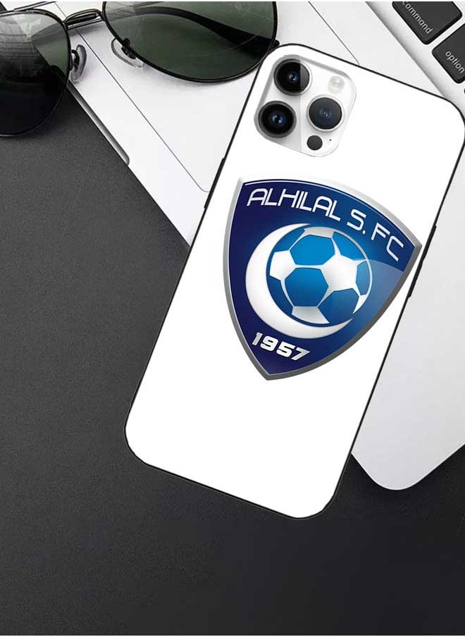 Okteq - TPU Protection and Hybrid Rigid Clear Back Cover Case Al Hilal S. FC for Apple iPhone 14 Pro - Image 1
