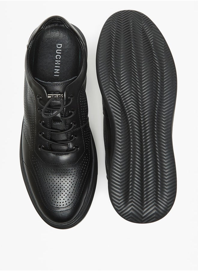 DUCHINI Men's Lace-Up Low Ankle Sneakers  - Image 4