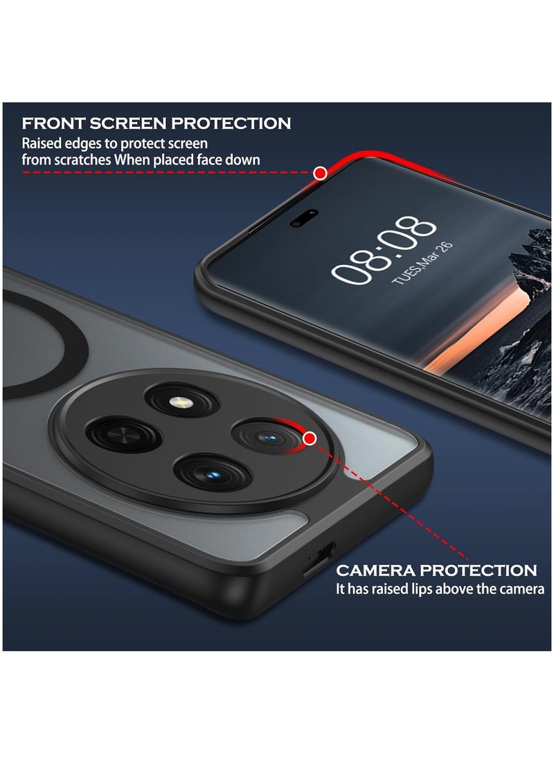 Generic Magnetic Phone Case for Honor X9c 5G Frosted Translucent Back Protective Slim Phone Cover  - Image 4