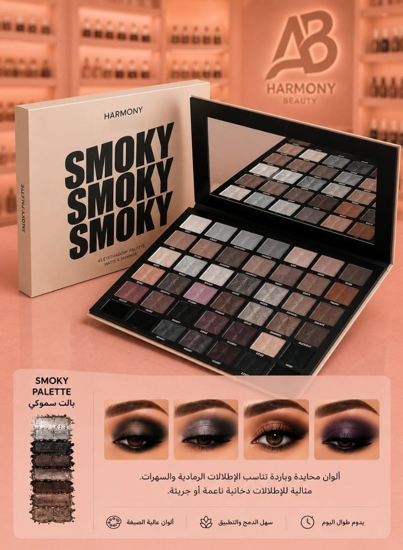 Harmony [100% Original] Smoky Harmony Beauty Luxury Eyeshadow Palette – 42 Colors - Image 2