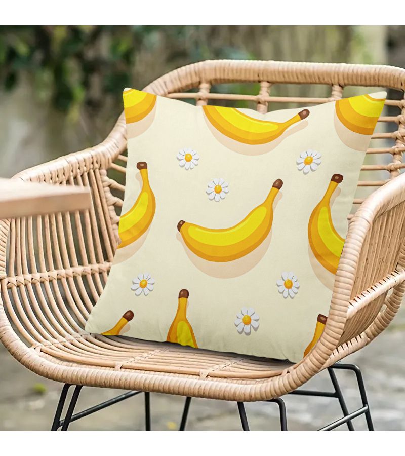 16x16 Inch Square Banana Daisy Pillow Cover For Living Room Bedroom Porch Patio Modern Decor - Image 5