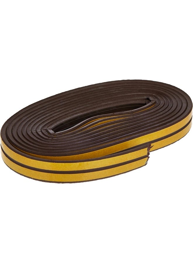 Beorol شريط لاصق ذاتي لإغلاق النوافذ والأبواب بني على شكل حرف E 6م EPDM - Image 3