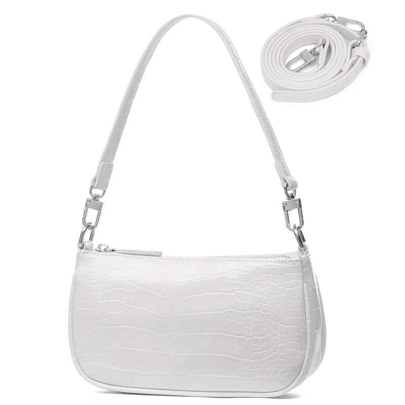 lapsting Shoulder Bag for Women Small Y2K Bags Clutch 90S Purse Crossbody Purses White Trendy Fashion Mini - Image 1