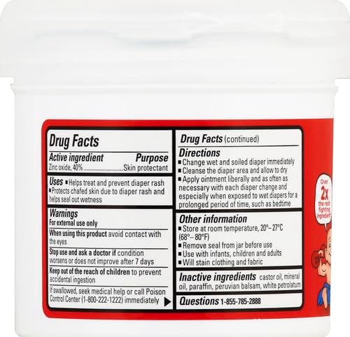 Boudreaux's Butt Paste Maximum Strength Diaper Rash Cream, Ointment for Baby, 14 oz Flip-Top Jar - Image 4