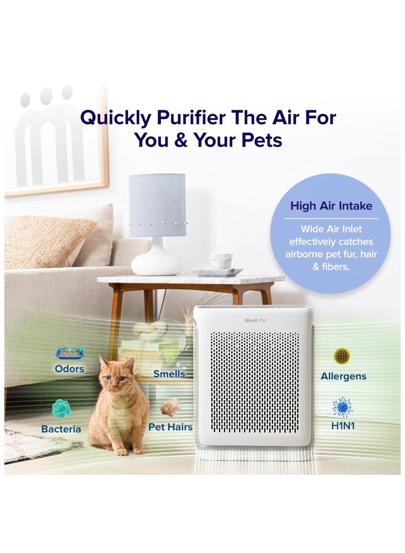 LEVOIT Vital 100S Pet Care Hair Allergies Odors ARC Formula Smart HEPA Air Purifier + Original Filter VITAL 100s White - Image 2