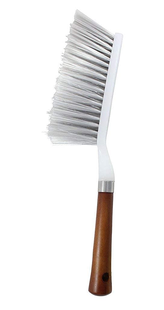 Sakoraware Plastic Brush with Long and Hard Bristles for Home Cleaning Floor, Tiles, Carpet, Bed, Mattress, Window, Bathroom, Car Seat, Curtain, Mats, Upholstery, 1 pc - Image 5