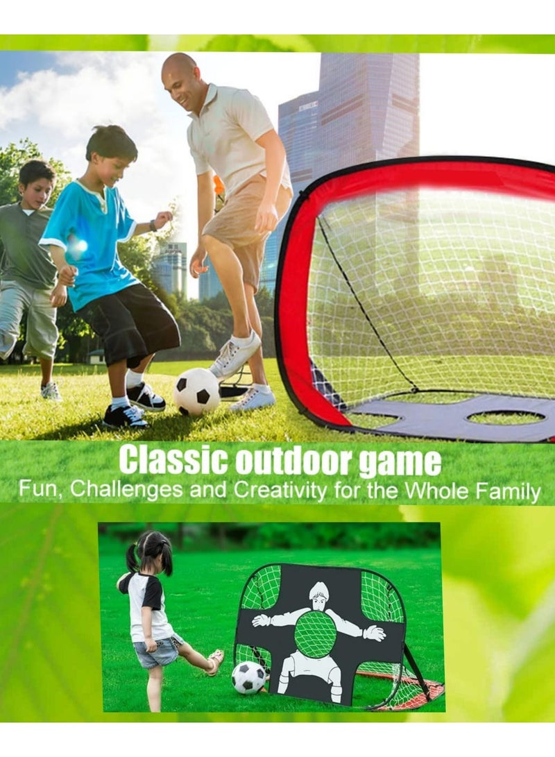 THUNDER Soccer Skills Trainer - Foldable Goal Post & Target Practice Net - Ideal for Soccer Training  - Image 3