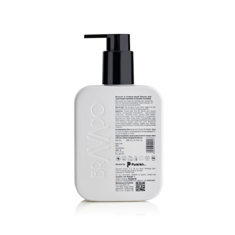 BRAVADO Hydra Soft Body Lotion with SPF | Deep Moisturizing & Nourishing | Soothing, anti-aging, & Anti Irritant Skin | Repair Rough, Dry Skin | Body Cream, Moisturizing Cream, Jelly Protein | 200ml - Image 2