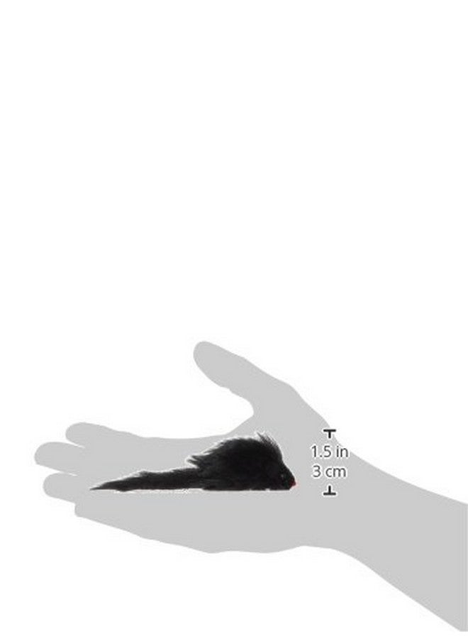 سبوت لعبة قطط على شكل فأرين من القطيفة - لعبة خشخشة ونعناع بري للقطط والقطط الصغيرة داخل المنزل - لعبة كلاسيكية للضرب والمطاردة - ترفيه ممتع لساعات - 4.5 بوصة، قطعتان - Image 2