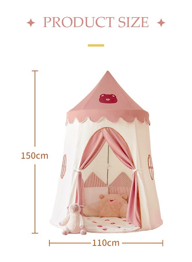 DUNISO Kids Play Tent,tent game houses, princess castle tents, baby playhouses,Indoor and outdoor portable tents, easy Installation, suitable for children aged 4 to 6，110*110*150cm - Image 4