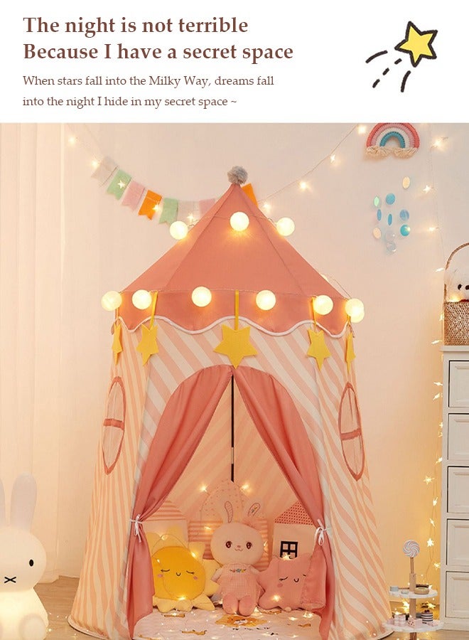 DUNISO Kids Play Tent,tent game houses, princess castle tents, baby playhouses,Indoor and outdoor portable tents, easy Installation, suitable for children aged 4 to 6，110*110*150cm - Image 5
