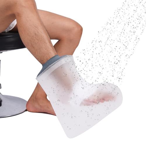 COMFYTHERA Waterproof Cast Cover for Shower Ankle Wound Protector Bath Adult Watertight Cast Bag Showering for Surgery Foot, Ankle, Burns Reusable (A-Foot) - Image 1