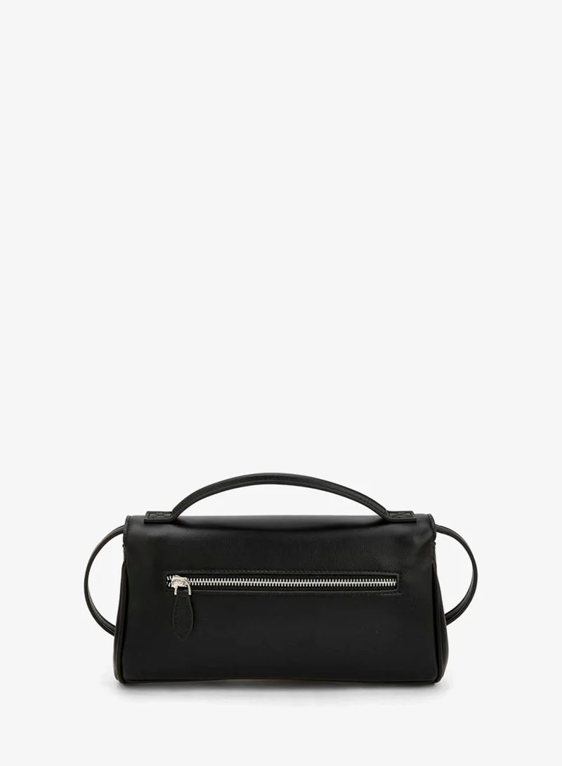 Celeste BLACK Solid Crossbody Bag With Strap Handle for Women | Best Price UAE