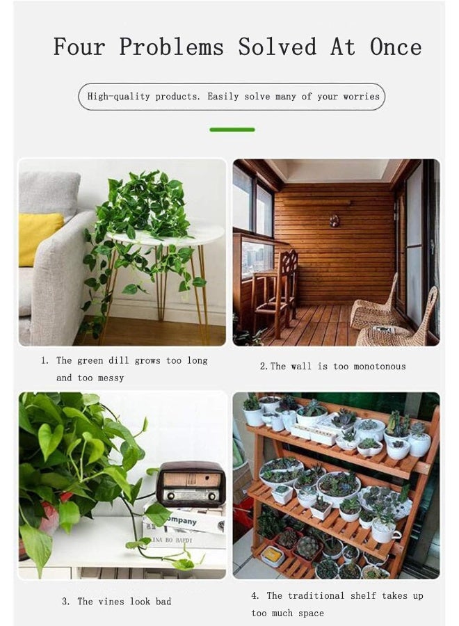 Invisible Plant Wall Climbing Fixing Clips, Self-Adhesive Rattan Device Sticky Hook  - Image 3