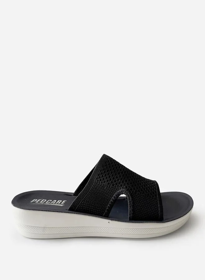 Take Two Textured Slip-On Comfort Sandals By Pedcare