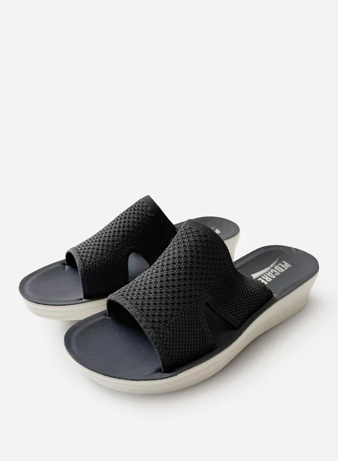 Take Two Textured Slip-On Comfort Sandals By Pedcare