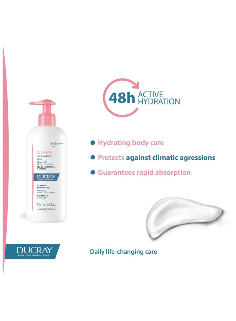 Ducray Ictyane Lait Hydrating Body Lotion For Normal to Dry Skin 400 ml - Image 4