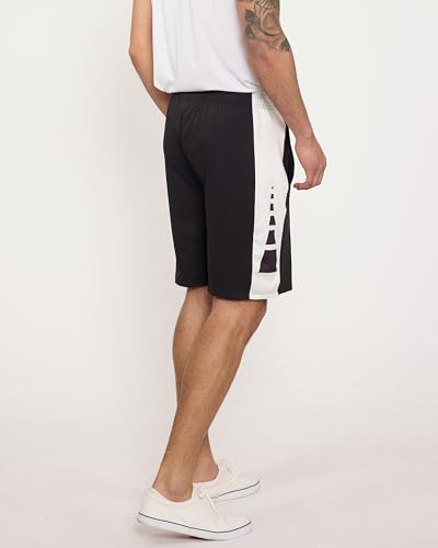 REALESSENTIALS Real Essentials Men’s 5 Pack: 9" Dry-Fit Shorts – Athletic Gym, Workout, Basketball, Running, Casual Lounge Active Pockets, Set 12, 3XL - Image 3
