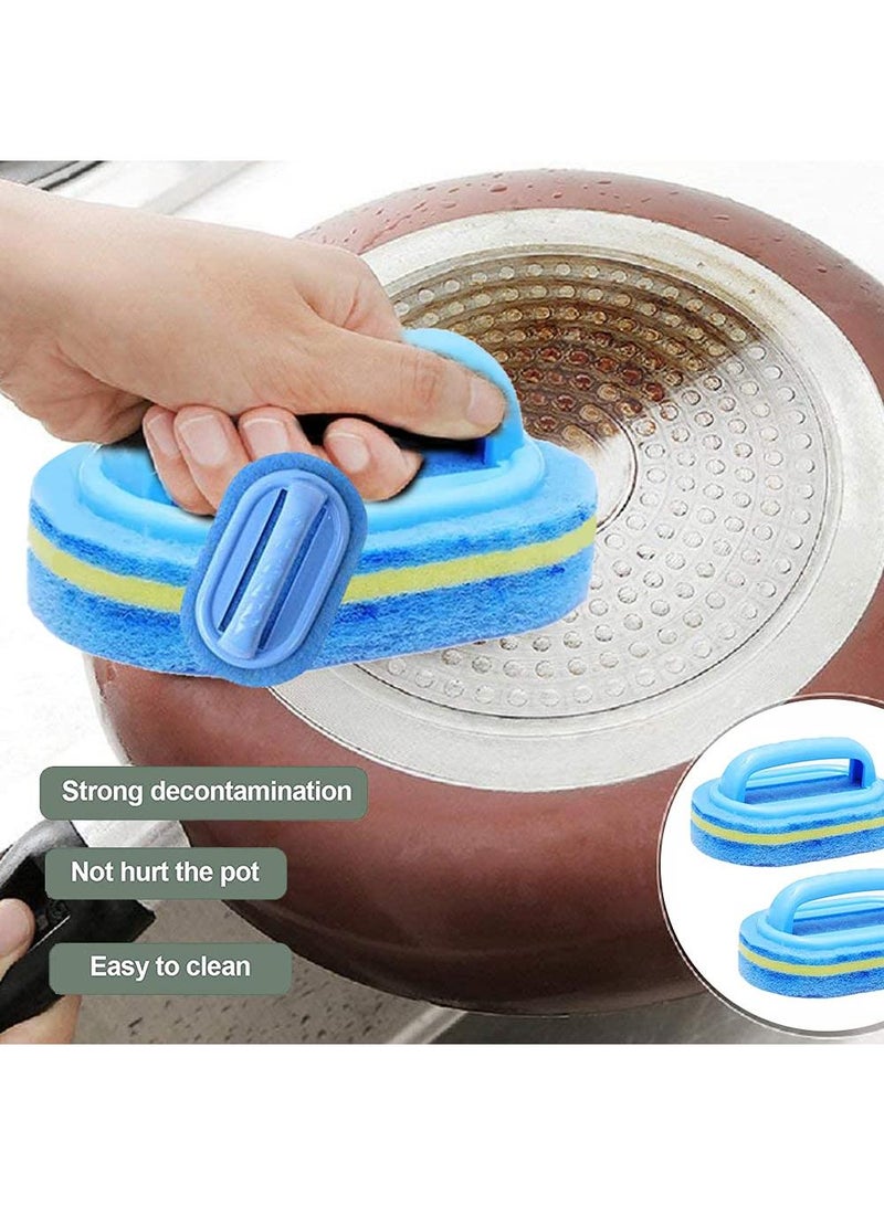 Sweet seven Bathroom Cleaning Brushes - 2Pcs Cleaning Sponge Set for Kitchen, Bathtub, Toilet, Wall, Floor Tiles - Image 5
