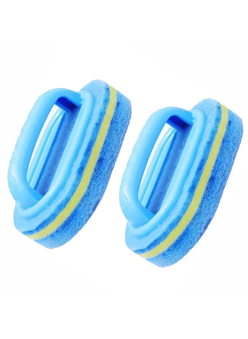 Sweet seven Bathroom Cleaning Brushes - 2Pcs Cleaning Sponge Set for Kitchen, Bathtub, Toilet, Wall, Floor Tiles - Image 1