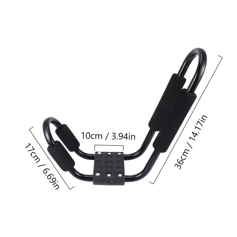 Detachable Kayak Canoe Roof Rack Set Black for SUV Car Outdoor Water Sports - Image 3