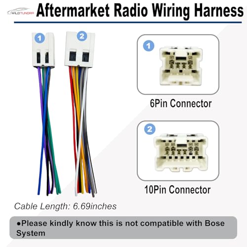 WildTundra 20Pin Radio Wiring Harness for Honda 1998-2010 Acura 1999-2008 Aftermarket Car Stereo Wiring Harness Connector for Accord Civic CR-V Odyssey Integra Car Stereo Radio Wiring Harness Cable Install - Image 2