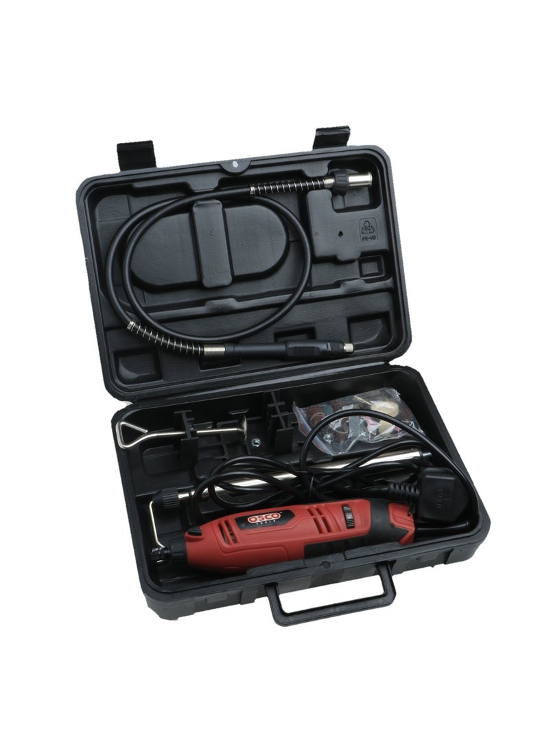 أوسكو ميني دريل 135 واط من OSCO مقاس 3.2 مم، أداة متعددة الاستخدامات للحفر والقطع والصنفرة والتلميع بدقة عالية، تصميم مدمج وخفيف لسهولة التحكم، مثالي للأعمال المنزلية والحرفية والاحترافية – متوفر الآن على نون. - Image 2