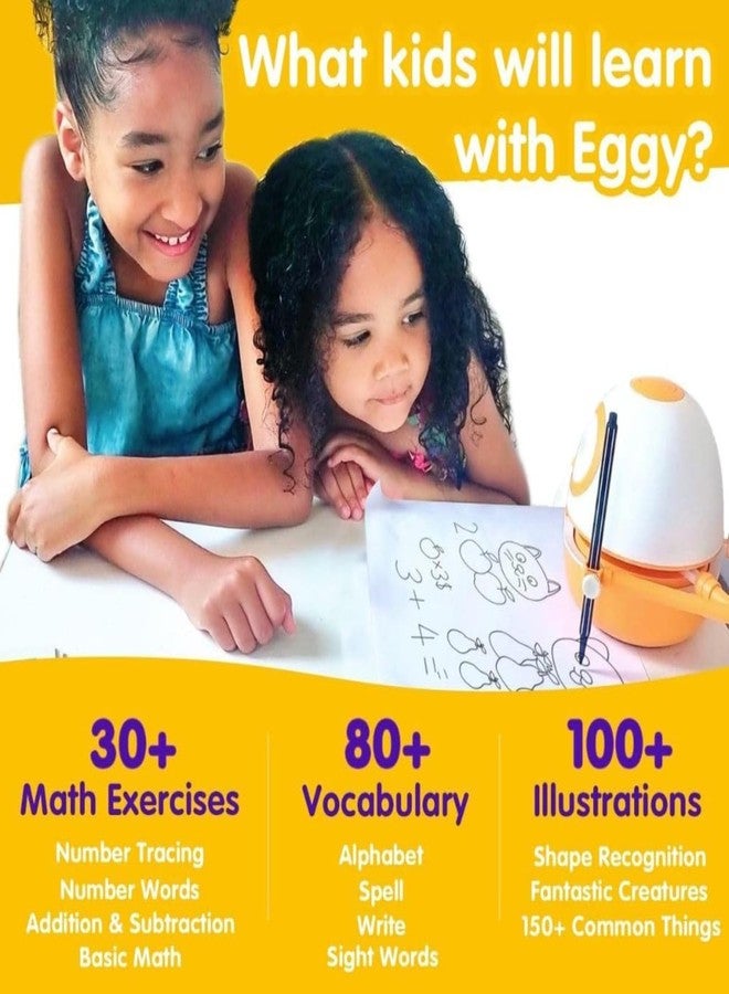 Drumstone (𝗦𝗽𝗲𝗰𝗶𝗮𝗹 𝟱 𝗬𝗲𝗮𝗿𝘀 𝗪𝗮𝗿𝗿𝗮𝗻𝘁𝘆)Interactive Smart Drawing & Learning Robot for Kids Educational Toy to Teach Writing, Math, Spelling Shapes & More with Step-by-Step Guidance - Image 4