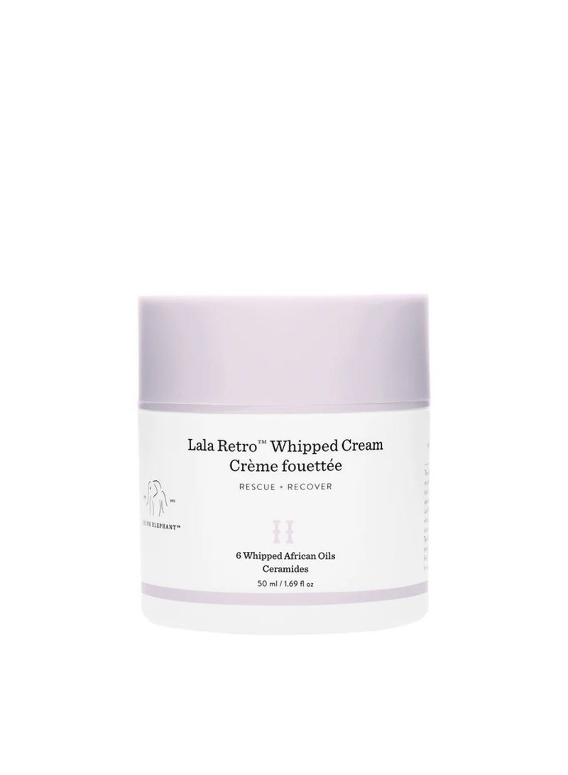 كريم دْرانك إليفانت لالا رترو المخفوق - مرطب وجه مضاد للتجاعيد للبشرة الجافة والحساسة | كريم مرطب + مقاوم للتجاعيد | 1.69 أونصة (50 مل) - Image 1