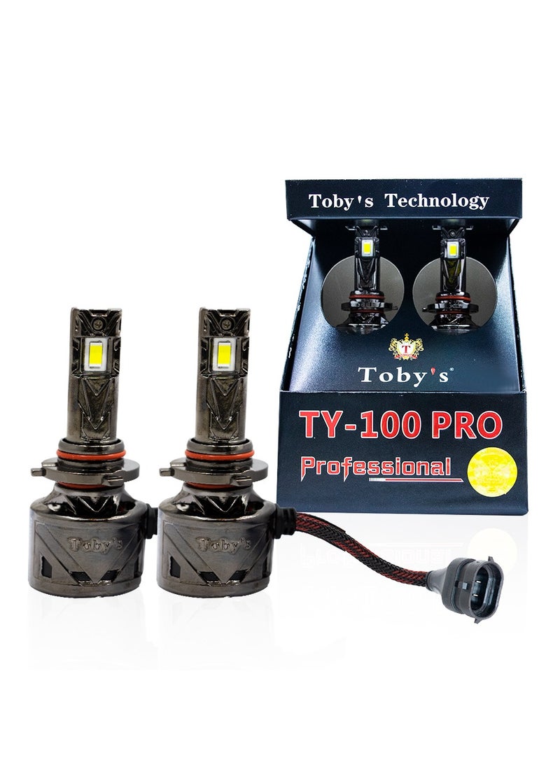 Toby's Toby's 2 Pieces TY-100PRO H11 200W/Pair LED Headlight Bulb Assembly 20000/Pair Lumens Xtreme Bright With Color Temperature 6500K  - Image 1