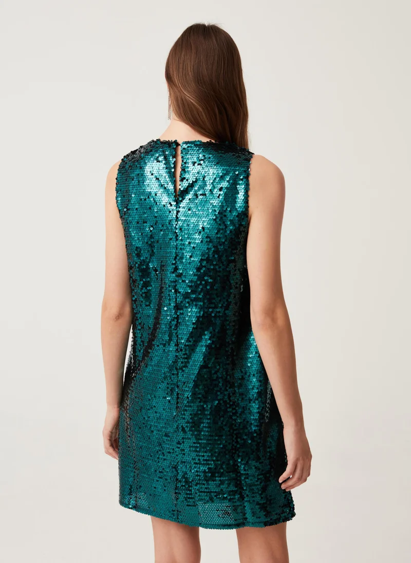 Ovs Ovs Womens Sleeveless Dress With Sequins