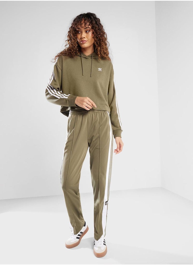 adidas Originals Adicolor 3 Stripe Short Hoodie - Image 4