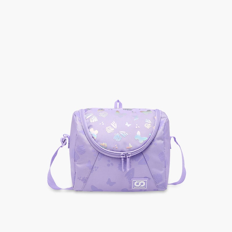 sami_studio Lunch Bag-Butterfly-Collection-1 Cmprt With Zip- (Polyester ) Multicolor \ 14X18X20 - Image 1