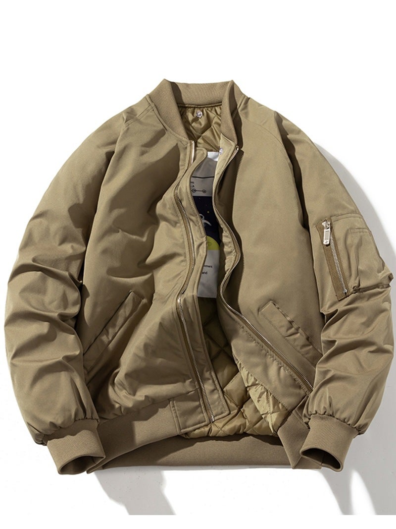 Generic Retro Japanese MA1 Bomber Jacket Unisex Autumn Green [thin]] - Image 1