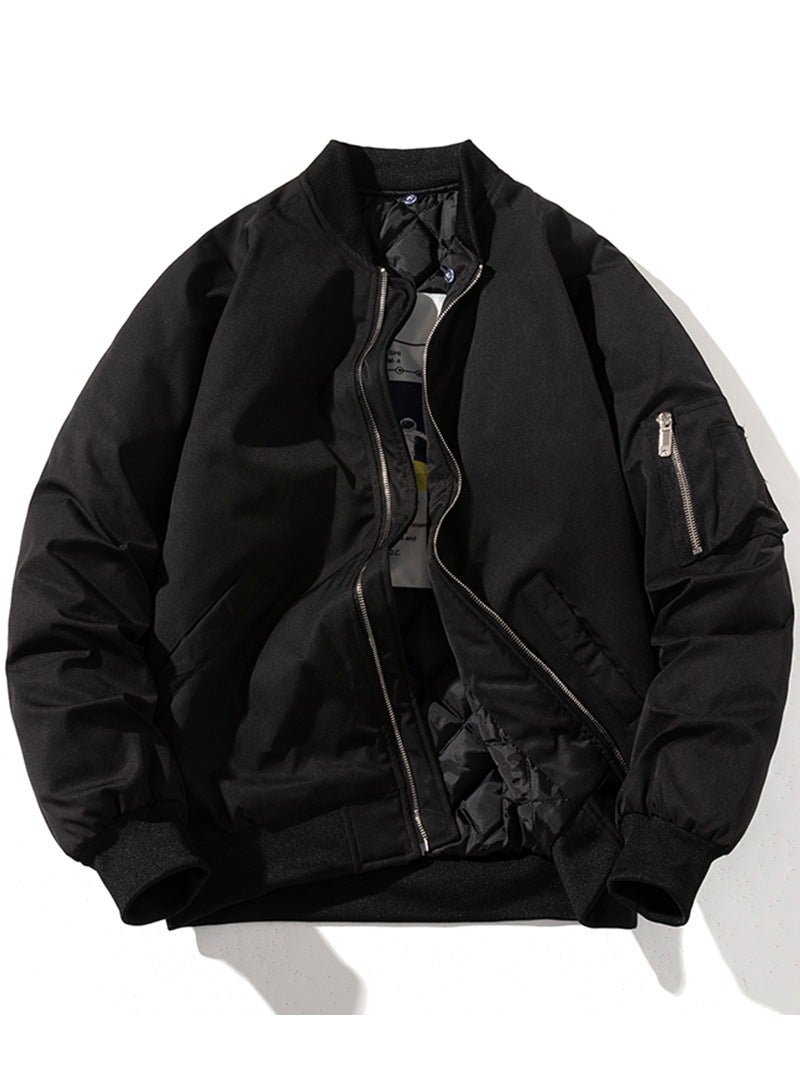 Generic Retro Japanese MA1 Bomber Jacket Unisex Autumn Green [thin]] - Image 2
