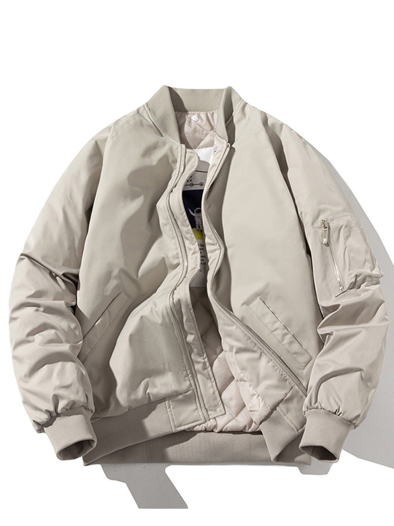 Generic Retro Japanese MA1 Bomber Jacket Unisex Autumn Green [thin]] - Image 3