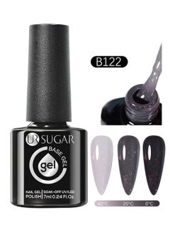 UR SUGAR Rubber Base Gel, Temperature Changing Ombre Glitter Nail Gel Polish, Long Lasting Easy To Use Builder Base Nail Gel, Base Coat For Nail Strengthening, Nail Art Design, Soak Off LED Nail Gel  - Image 1