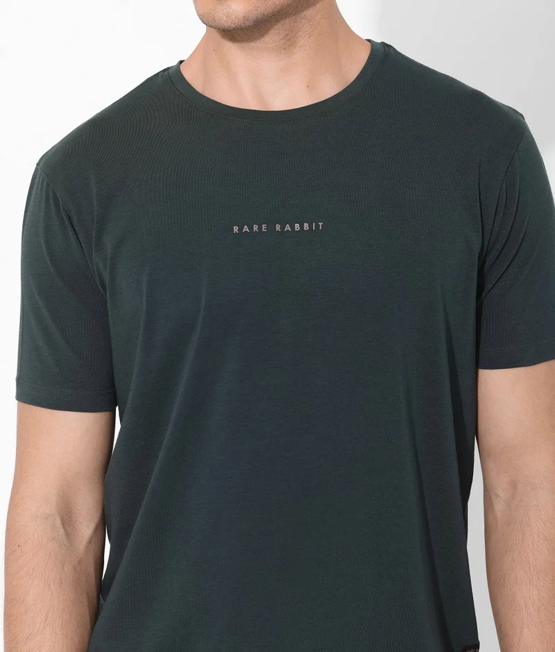 Rare Rabbit Men's Branded Cotton T-Shirt