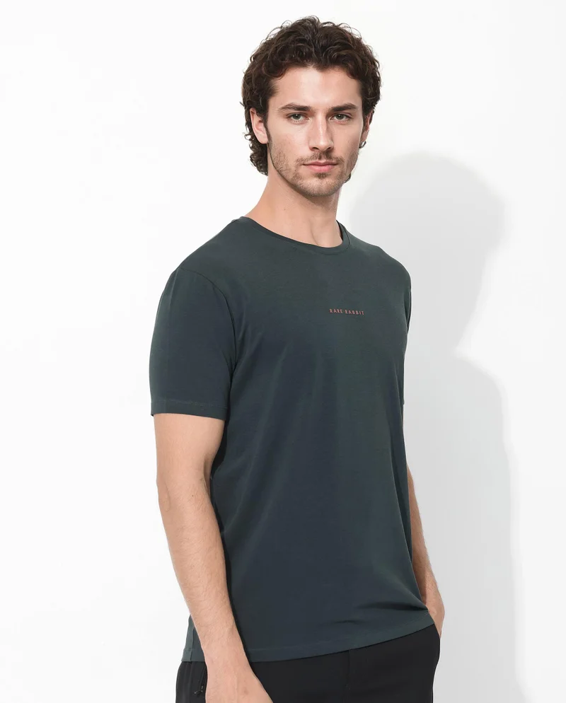 Rare Rabbit Men's Branded Cotton T-Shirt