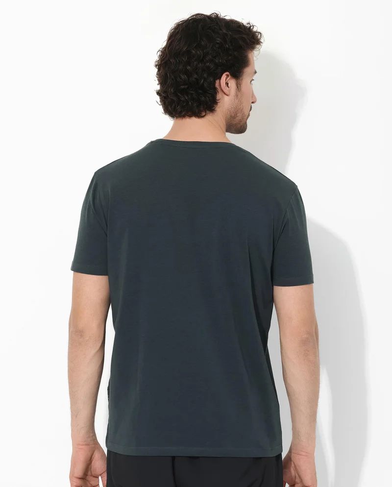 Rare Rabbit Men's Branded Cotton T-Shirt
