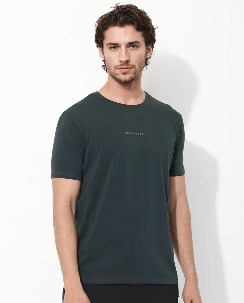 Rare Rabbit Men's Branded Cotton T-Shirt