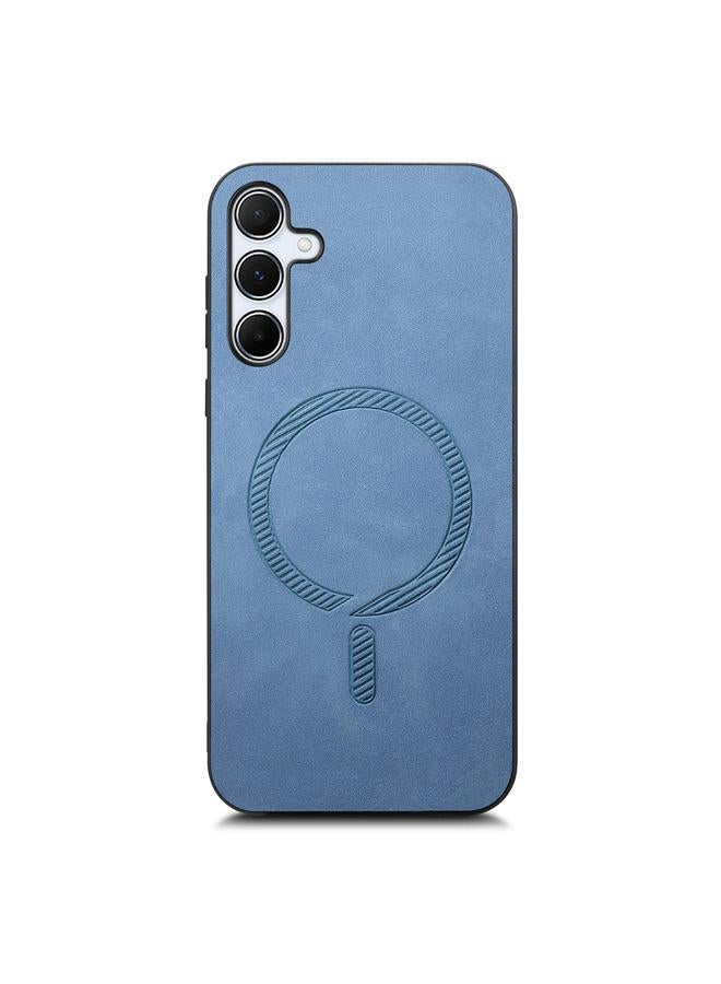 erorex Case For Samsung Galaxy A55 5G Solid Color Retro Magsafe PU Back Cover Phone Case - Image 3