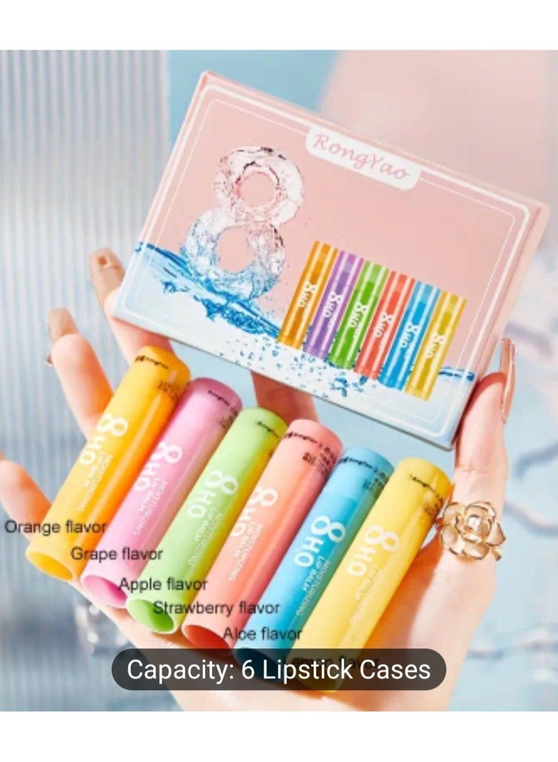 Generic 6PCS Moisturizing Lip Balm Lipatick Set, Hydrating Keep All-Day Moisture For Dry Lips, Long-lasting Effect  - Image 1