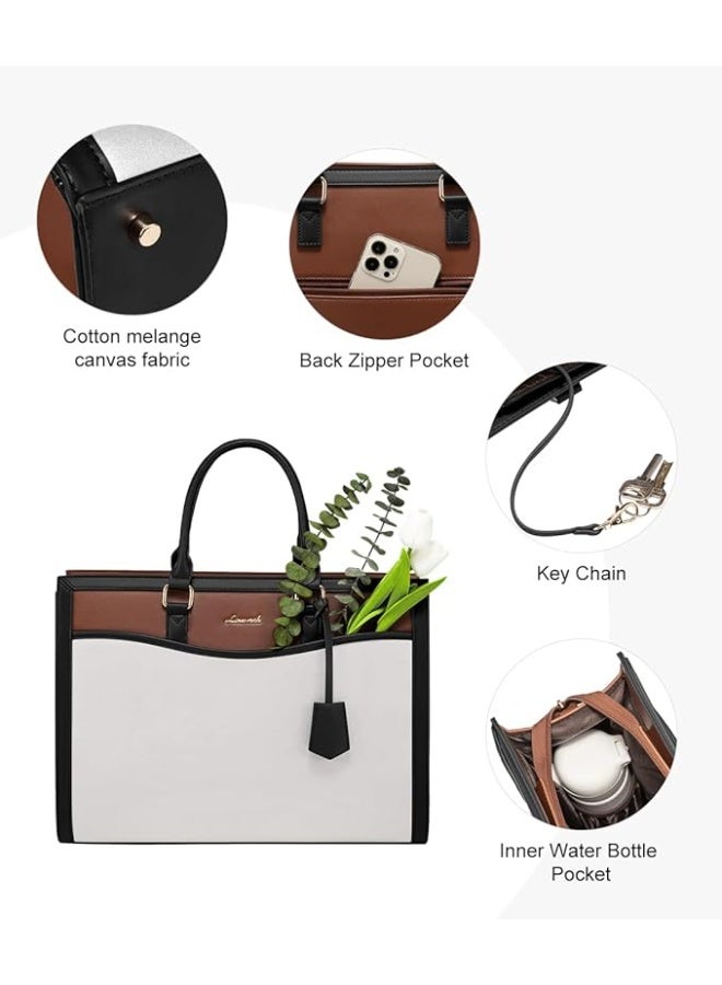 لوف فوك حقيبة LOVEVOOK النسائية للكمبيوتر المحمول مع حقيبة كلاتش - Image 5